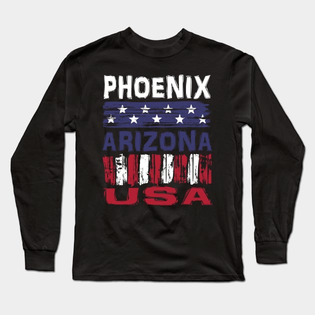 Phoenix Arizona USA T-Shirt Long Sleeve T-Shirt by Nerd_art